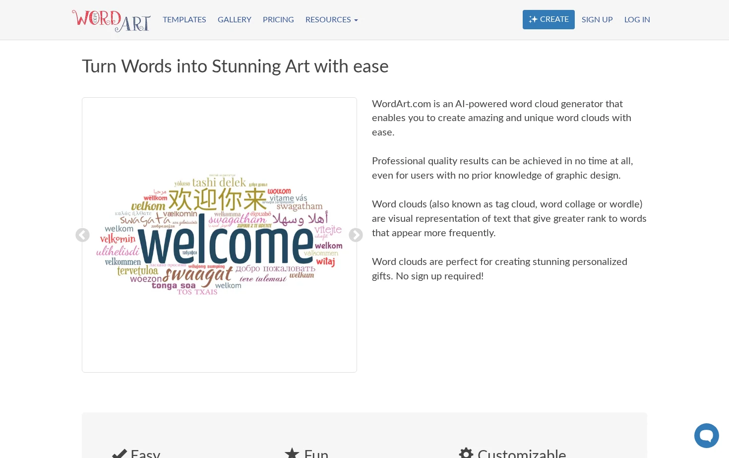 WordArt.com 页面快照
